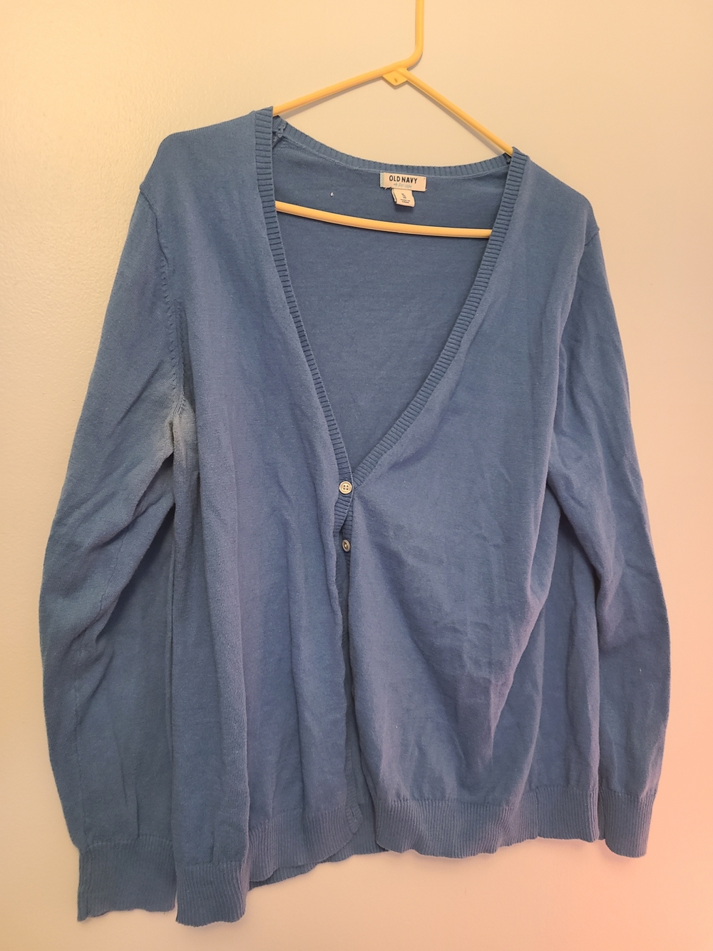 Old Navy Light Blue V-Neck Button Cardigan
